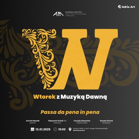 Wtorek z Muzyką Dawną: Passa da pena in pena